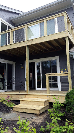 Multi-level Cable Deck and Railing